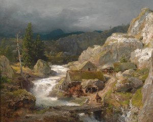 Mill by the Mountain Stream (1861)